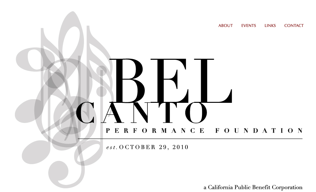 Bel Canto Performance Foundation home